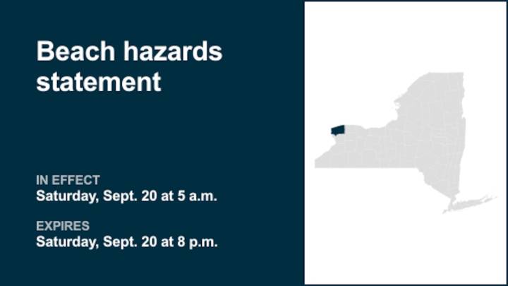 NY weather: Beach hazards statement affecting Niagara County until Saturday evening