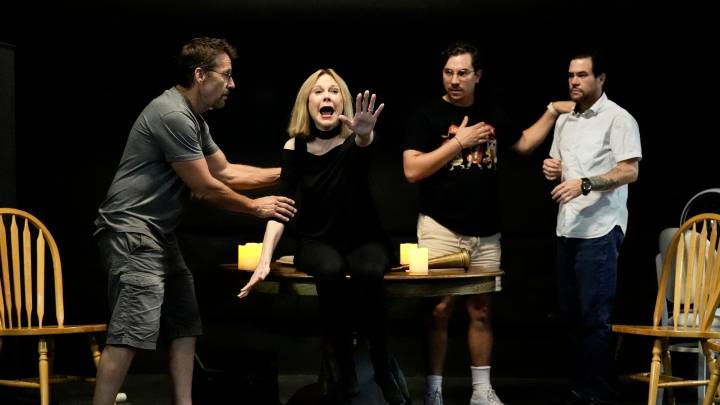 Scenes from Revolution Stage Company's 'Point Loma' play rehearsal
