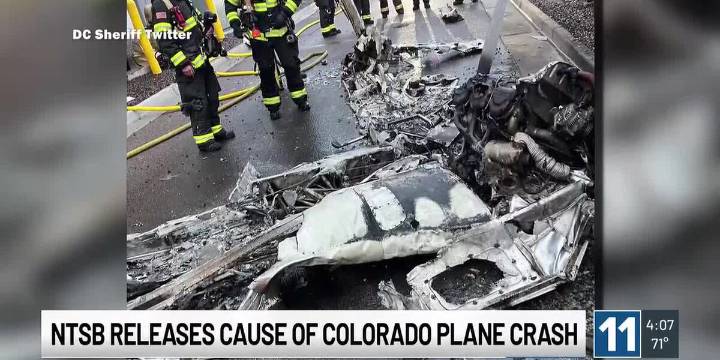NTSB releases cause of Colorado plane crash