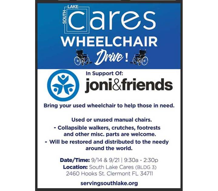 South Lake Cares Invites You To Share the Gift of Mobility (Sept 14 and Sept 21)