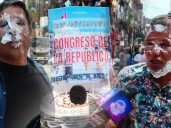 ¡Tortazo por el Congreso! El polémico aniversario del Parlamento peruano