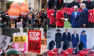Trump state visit LIVE: Thousands march against Donald Trump at London protest as King hosts US President at Windsor