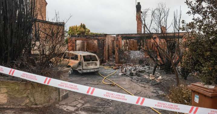 Firefighters issue statement on cause of huge blaze that devastated three homes