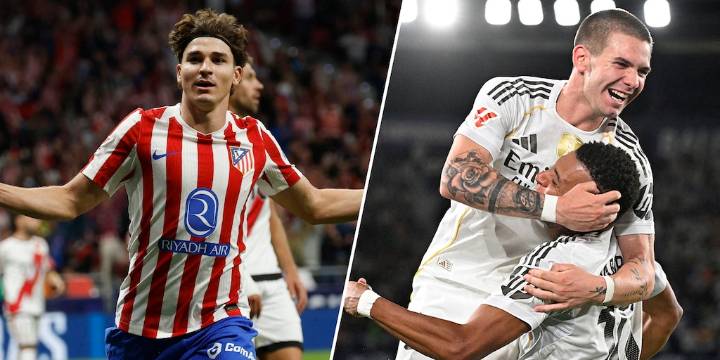 En un prometedor Derbi, el Atlético de Julián Álvarez se medirá contra el Real Madrid de Franco Mastantuono: hora, TV y formaciones