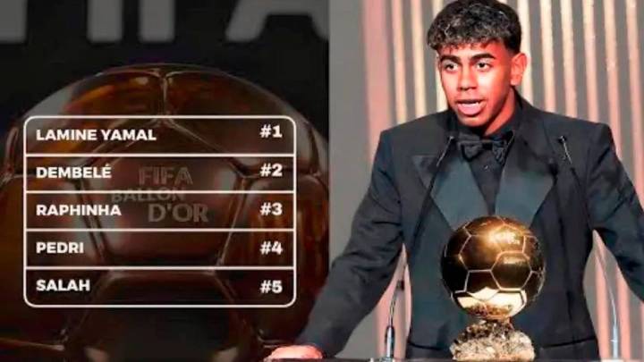 En vivo | ¿Señal de que no ganará el Balón de Oro? Lamine Yamal fue elegido mejor futbolista joven de 2025