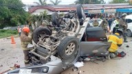 Siete muertos en el Boulevard Colosio de Cancún tras choque brutal y volcadura