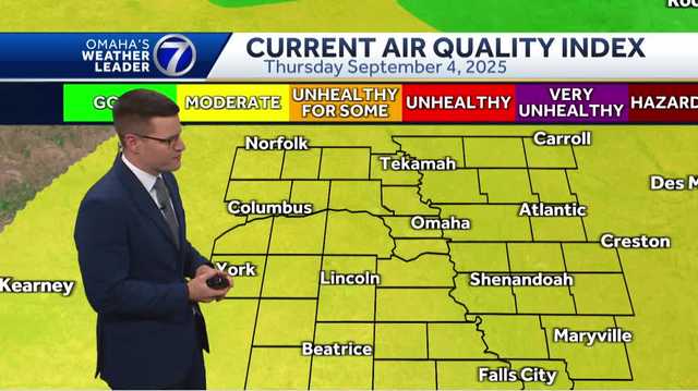Chilly start Thursday, wildfire smoke lingers in Omaha area