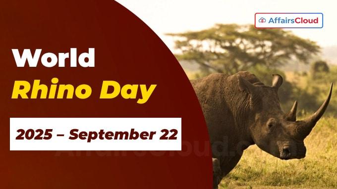 World Rhino Day 2025- September 22