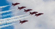 Where you might be able to see the Red Arrows over Cambridgeshire tomorrow