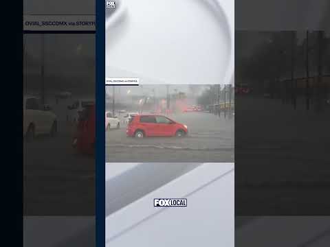 🌧️Inundaciones devastadoras afectan a la Ciudad de México.🚗