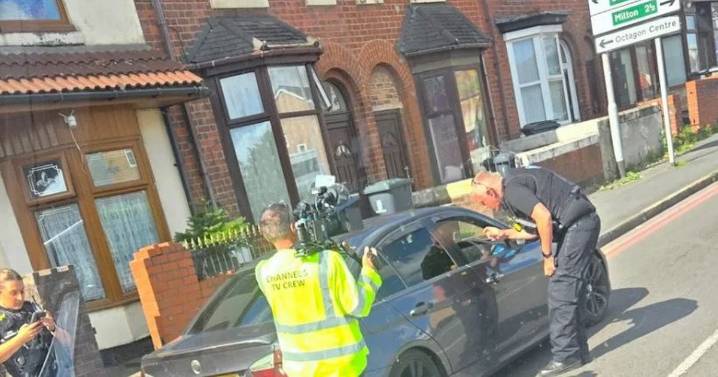 Live updates as Channel 5 crew film Waterloo Road police stop 