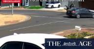 Stunning footage captures motorcyclist in serious crash