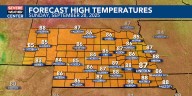 Sunny once again Sunday, but warmer as well