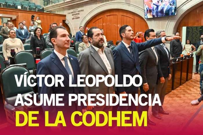 Víctor Leopoldo Delgado asume presidencia de la Codhem hasta 2029