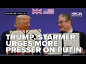 Trump, Starmer urge more pressure on Putin; discuss AI collaboration and Middle East peace
