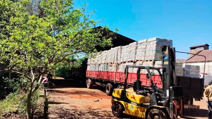 Allanaron un molino clandestino en Misiones: incautaron 33 mil kilos de yerba y 150 mil kilos de palitos