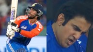 Watch: Gambhir goes wild, slams table in delight as Tilak whacks Rauf for six