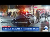 1 killed, 3 injured in suspected DUI crash in Van Nuys