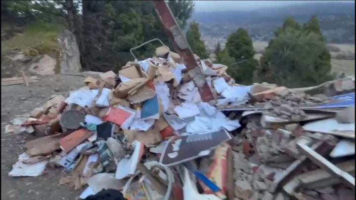 Vecinos denunciaron un basural en Alihuén Alto con documentación que vincula al Cerro Chapelco