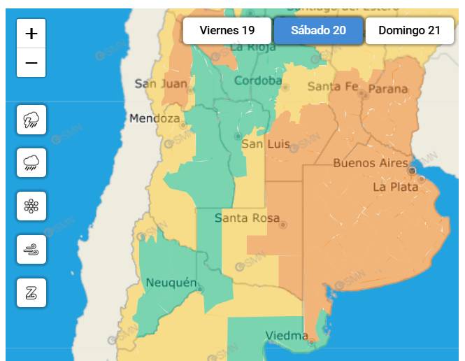 El invierno se despide con tormenta: alerta naranja para el sábado en Bahía y la región