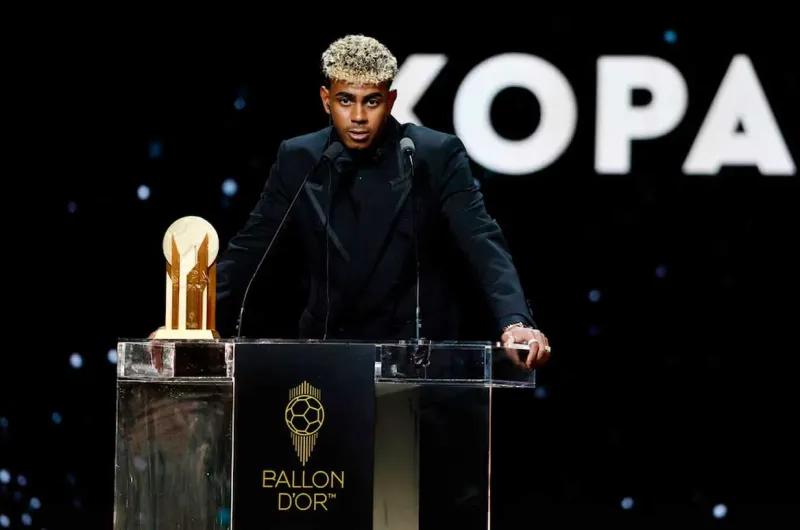 Gala del Balón de Oro: Lamine Yamal ganó el premio al mejor jugador joven