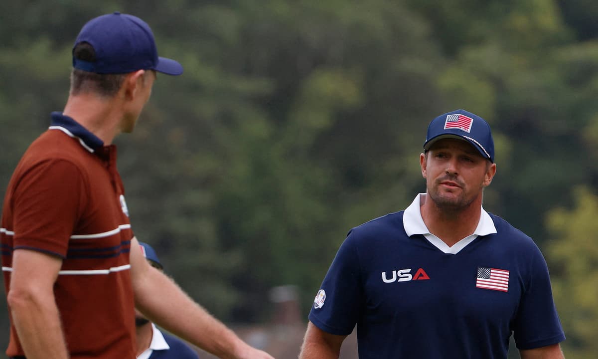 Justin Rose explains heated Bryson DeChambeau row as Ryder Cup tensions boil over