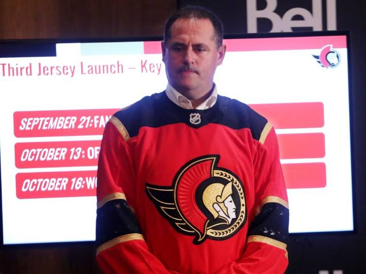 Ottawa Senators unveil new fiery third jersey for NHL season