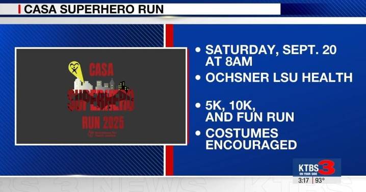 Volunteers for Youth Justice preview 2025 CASA Superhero Run