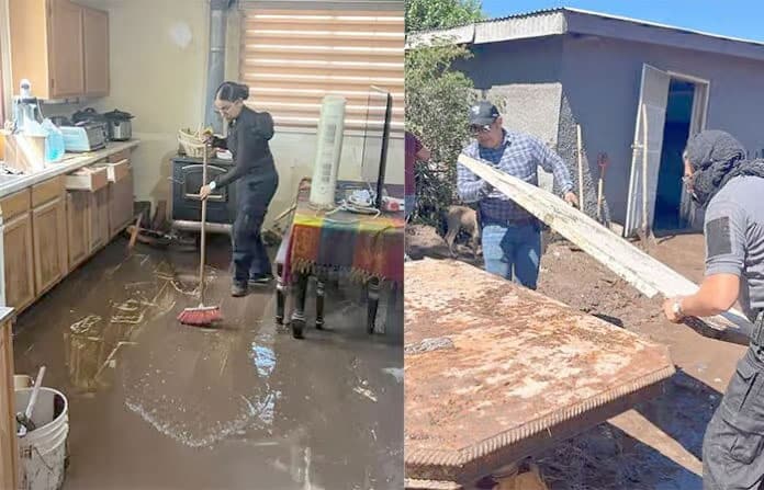 Cadetes de la SSPE auxilian a damnificados en NCG