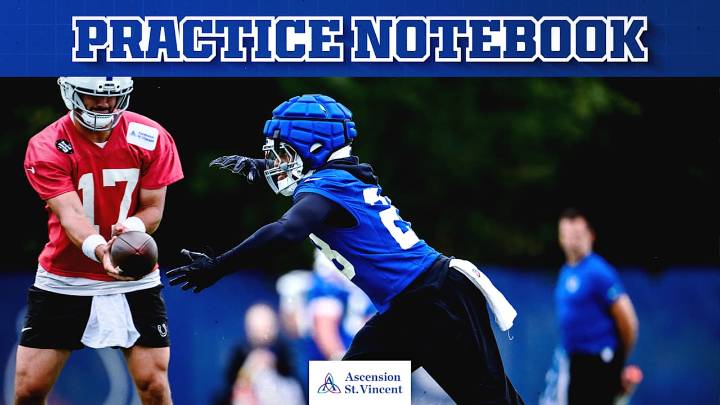 Practice Notebook: Jonathan Taylor on what Daniel Jones brings to Colts offense