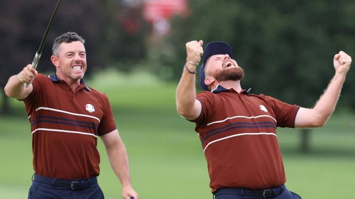 Europe has both arms around Ryder Cup after bolting to a seven