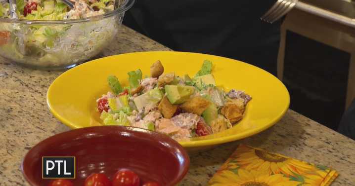 Salmon BLT Salad recipe | Cooking with Rania