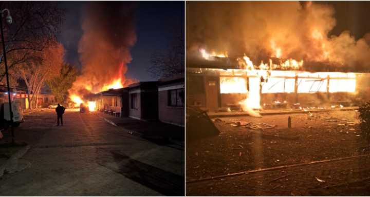 Incendio destruye oficinas de la Municipalidad de Cerro Navia: alcalde no descarta intencionalidad