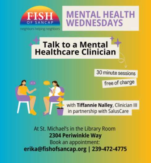 Free mental health sessions on Sanibel Island