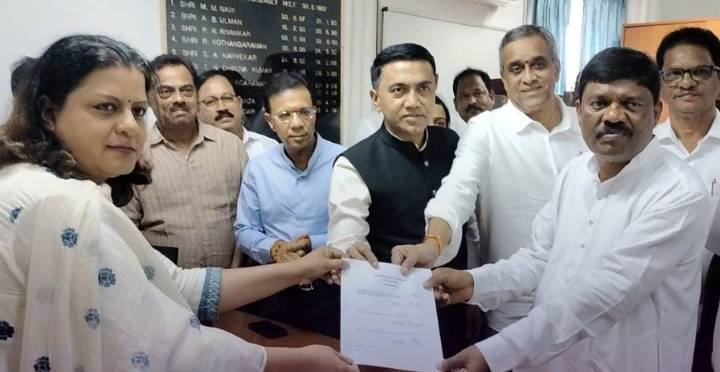 Ganesh Gaonkar Files Nomination for Speaker Post; BJP–MGP Alliance Confident of Victory