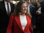 Transport Minister Chrystia Freeland to step down from cabinet