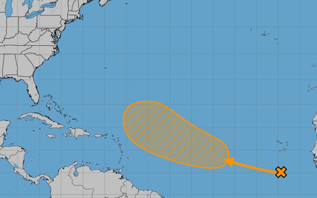Hurricane center says medium chance for tropical depression in Atlantic