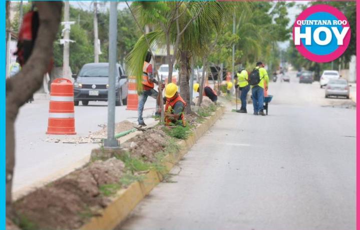 Comienza las obras de alumbrado publico en Ciudad Mujeres