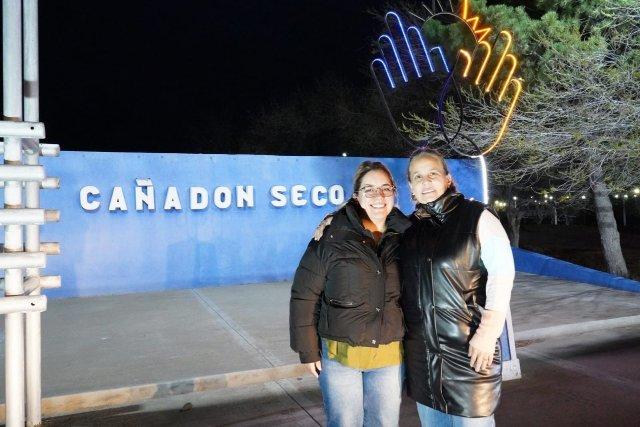 La candidata a diputada nacional Gisella Martínez se reunió con la candidata a presidenta de la Comisión de Fomento de Cañadón Seco, Noelia Arias