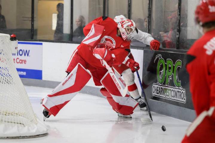 Red Wings’ Sebastian Cossa confident while heading into biggest year of young pro career