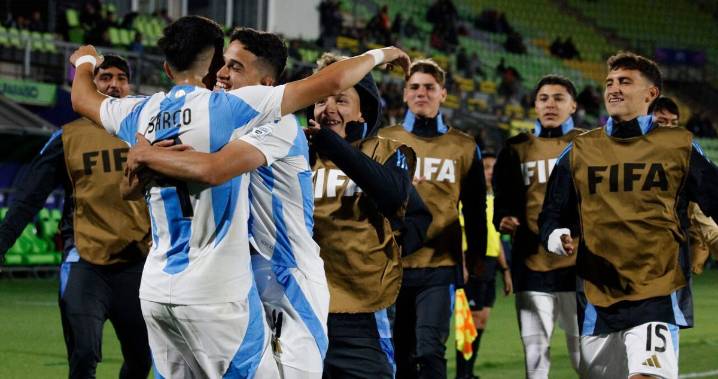 Argentina se lució en Valparaíso: venció a Cuba en Mundial Sub 20 pese a jugar con diez 80 minutos