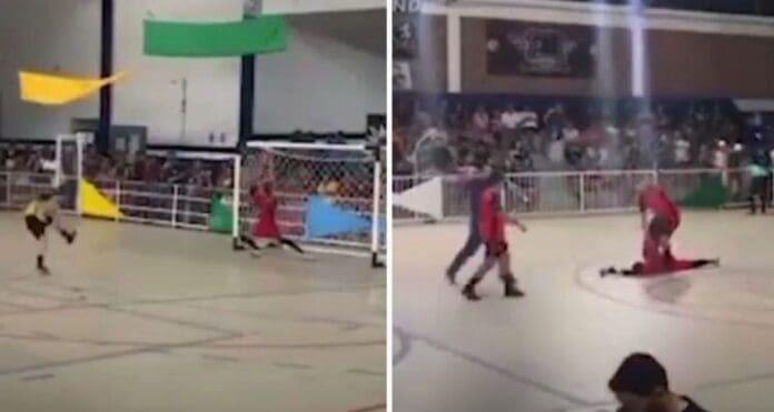 Conmoción en Brasil: Un arquero murió tras atajar un penal en un torneo amateur de futsal