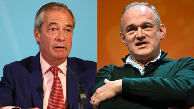 Ed Davey says Farage becoming PM would mean mass shooting drills in our schools