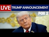 LIVE I President Trump announcement follow meeting with military leaders