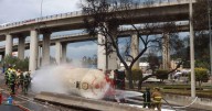 Explosión de pipa en La Concordia fue por exceso de velocidad, señalan autoridades