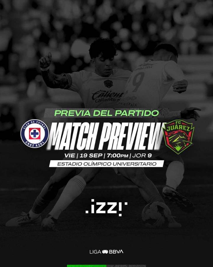 Enfrentan Bravos a Cruz Azul en la Jornada 9 del Apertura 2025