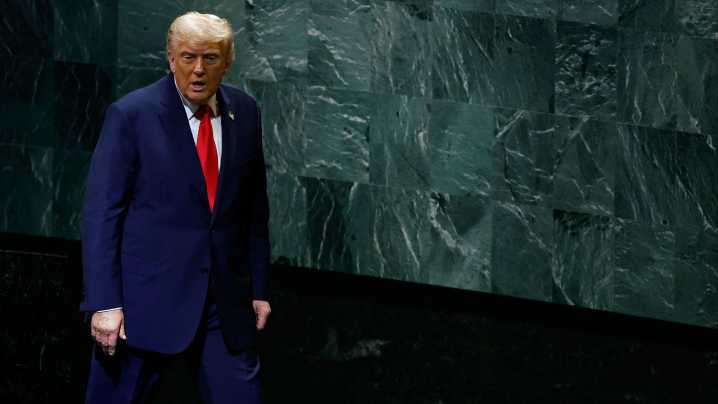Trump denuncia un "triple sabotaje" en la ONU tras sufrir varios fallos técnicos a su paso por la Asamblea General