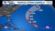 Tropical Storm Gabrielle forms in the Atlantic, may become a hurricane