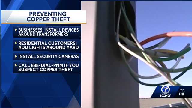 PNM warns customers about copper theft amid rising incidents