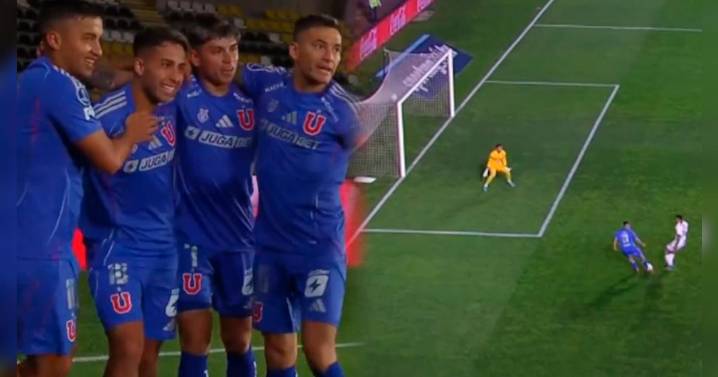 Lucas Assadi anotó el 1-0 de la U. de Chile sobre Alianza Lima en los primeros minutos del partido